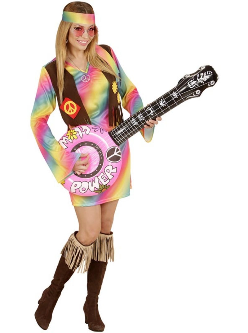 Déguisement Belle Hippie - Femme - M Multicolore - Kiabi