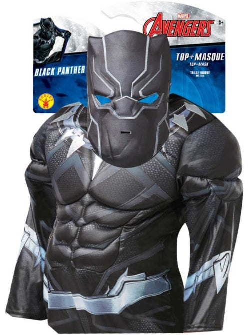 Déguisement Black Panther avec muscles rembourrés - Kiabi
