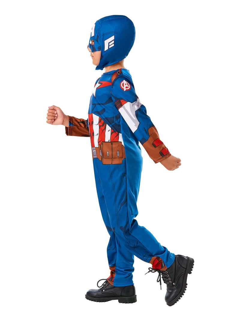 Déguisement Captain America enfant Bleu - Kiabi