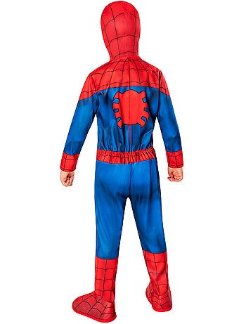 Déguisement classique Marvel Spider-Man – Taille 9/10 ans – Combinaison + Cagoule + couvre-bottes