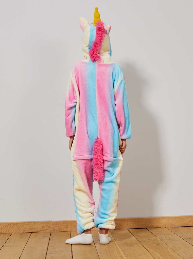 Déguisement combinaison licorne multicolore - Kiabi