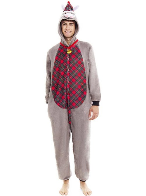 Déguisement d'âne de Noël en tartan avec capuche - Kiabi Déguisement d'âne de Noël en tartan avec capuche - Kiabi