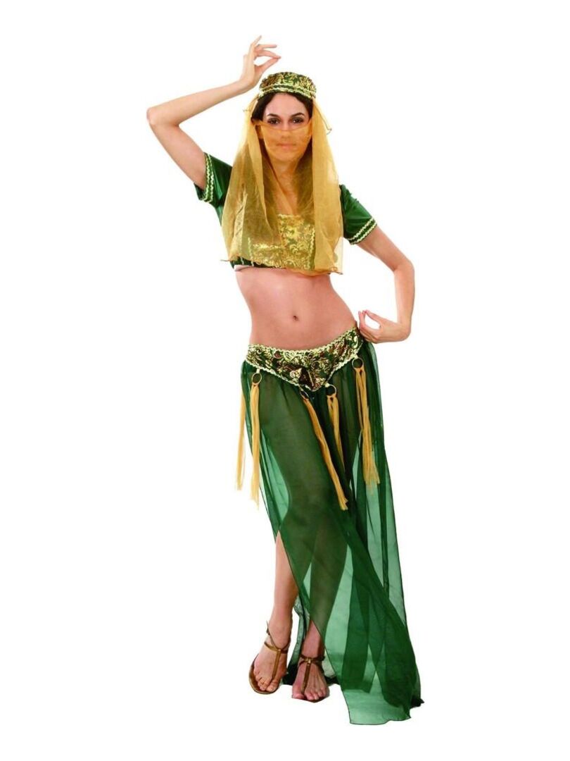 Déguisement Danseuse Orientale Femme Vert - Kiabi