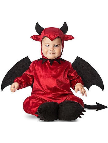 Déguisement de bébé diable avec ailes et queue pour bébé