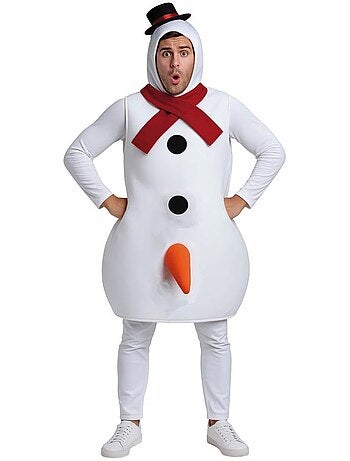 Déguisement de bonhomme de neige amusant pour homme