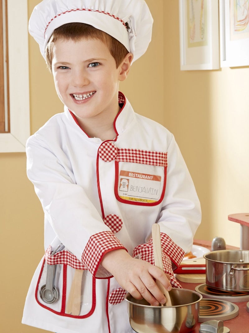 Déguisement de chef cuisinier Blanc - Kiabi