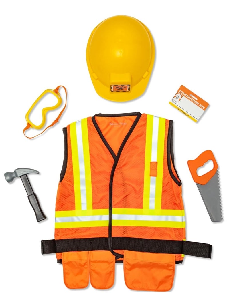 Déguisement de chef de chantier Orange - Kiabi