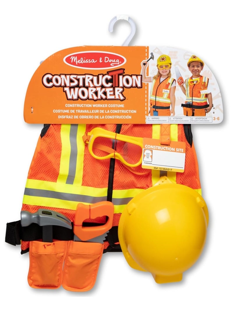 Déguisement de chef de chantier Orange - Kiabi