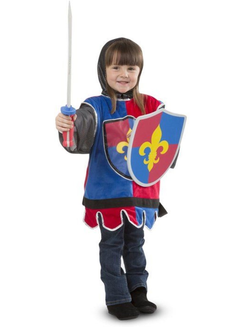 Déguisement de chevalier avec accessoires melissa & doug - spin master - de 3 à 6 ans Bleu - Kiabi