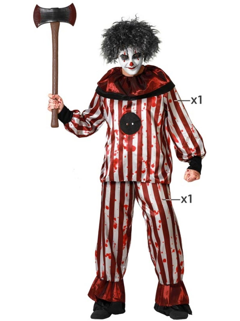 Déguisement de clown à rayures pour homme Multicolore - Kiabi