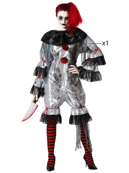 Déguisement de clown it pennywise pour femme - Kiabi