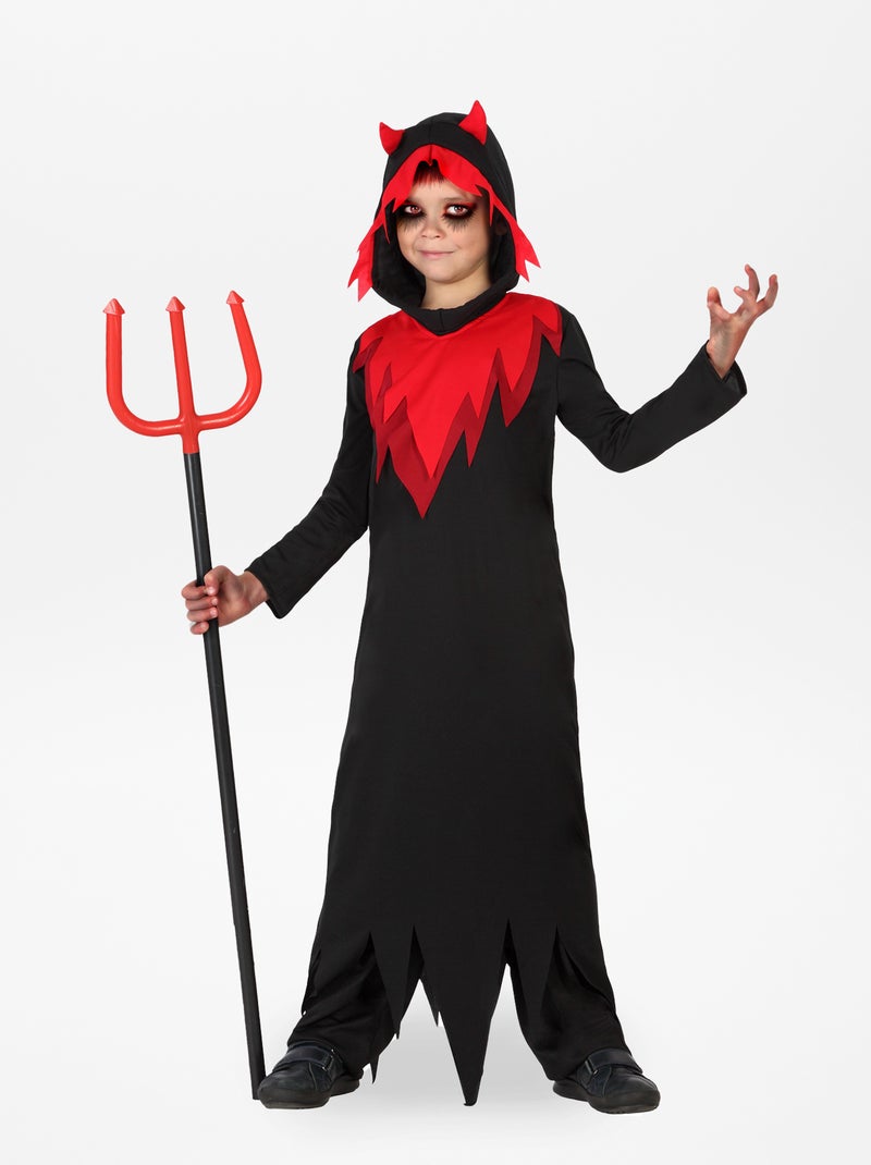 Déguisement de diable noir/rouge - Kiabi