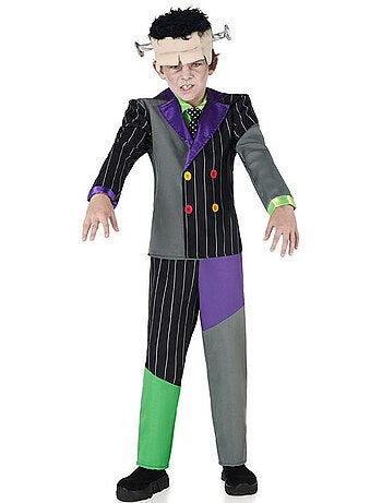 Déguisement de frankenstein en costume à rayures