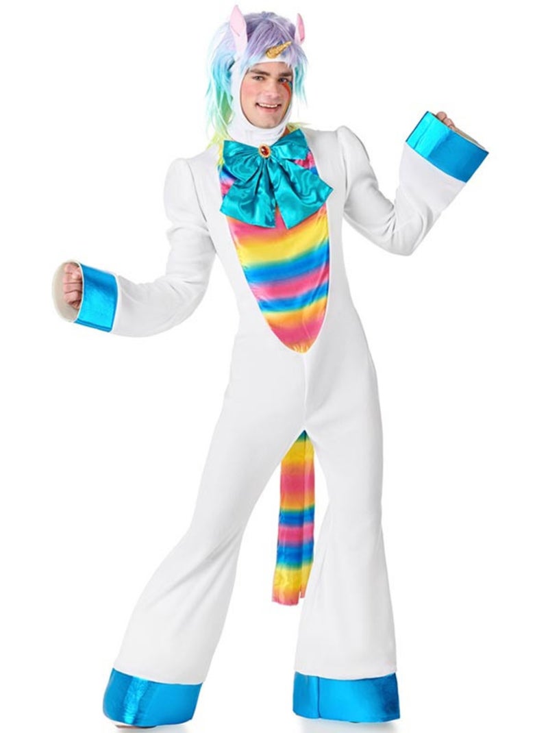 Déguisement de licorne arc-en-ciel avec nœud pour adultes Multicolore - Kiabi