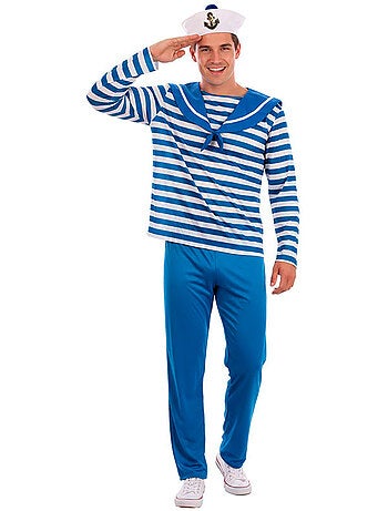 Déguisement de marin à rayures pour homme