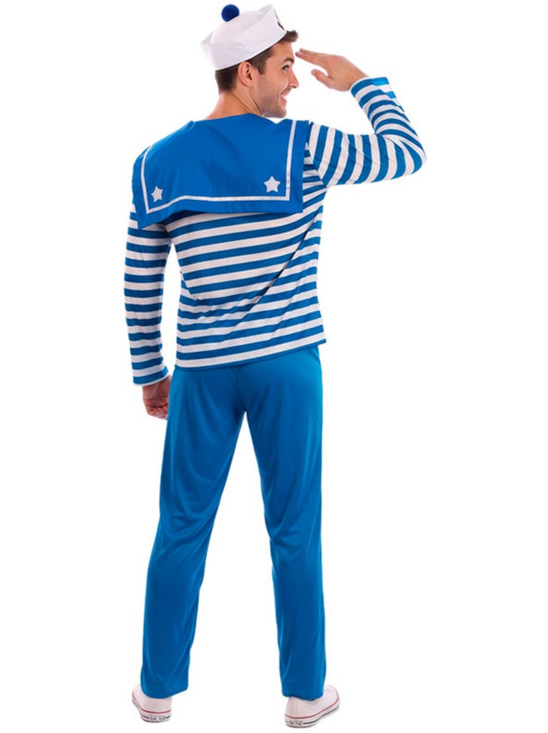 Déguisement de marin à rayures pour homme Multicolore - Kiabi