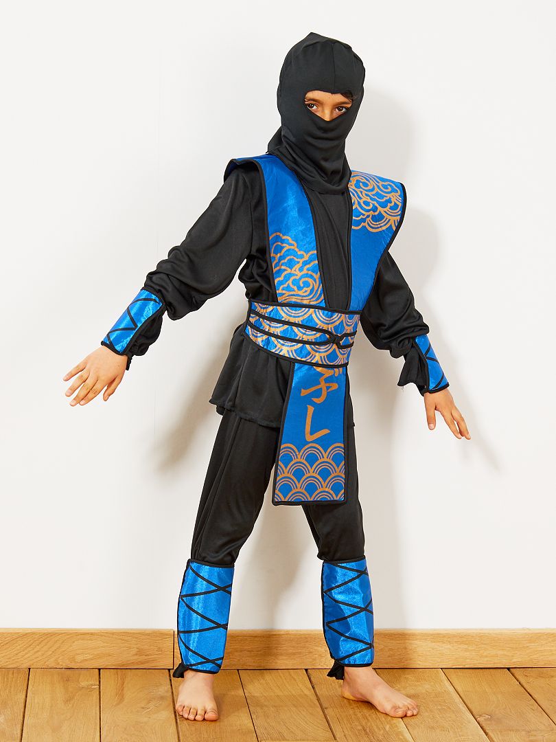 Déguisement de ninja bleu bleu/noir - Kiabi