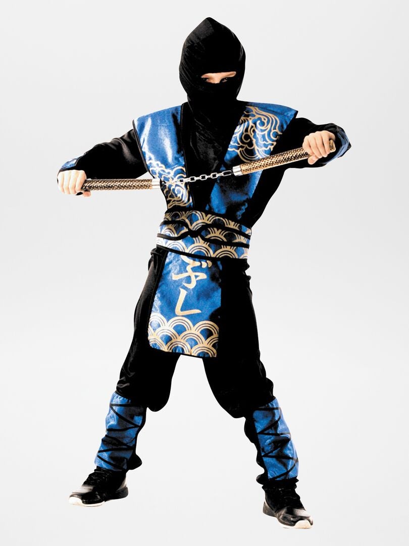 Déguisement de Ninja noir/bleu - Kiabi