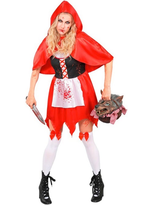 Déguisement de petit chaperon rouge zombie pour femme - Kiabi
