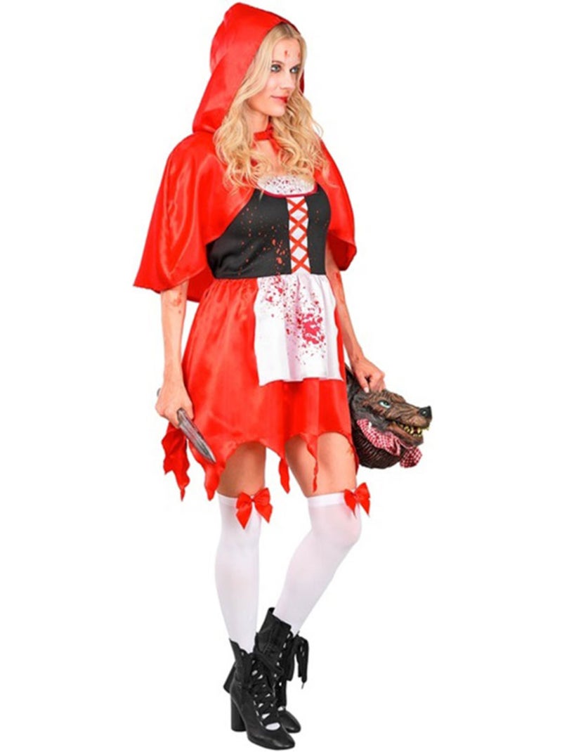 Déguisement de petit chaperon rouge zombie pour femme Multicolore - Kiabi