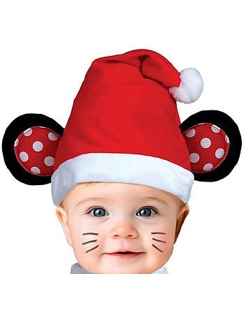 Déguisement de petit souriceau père noël avec ceinture pour bébé