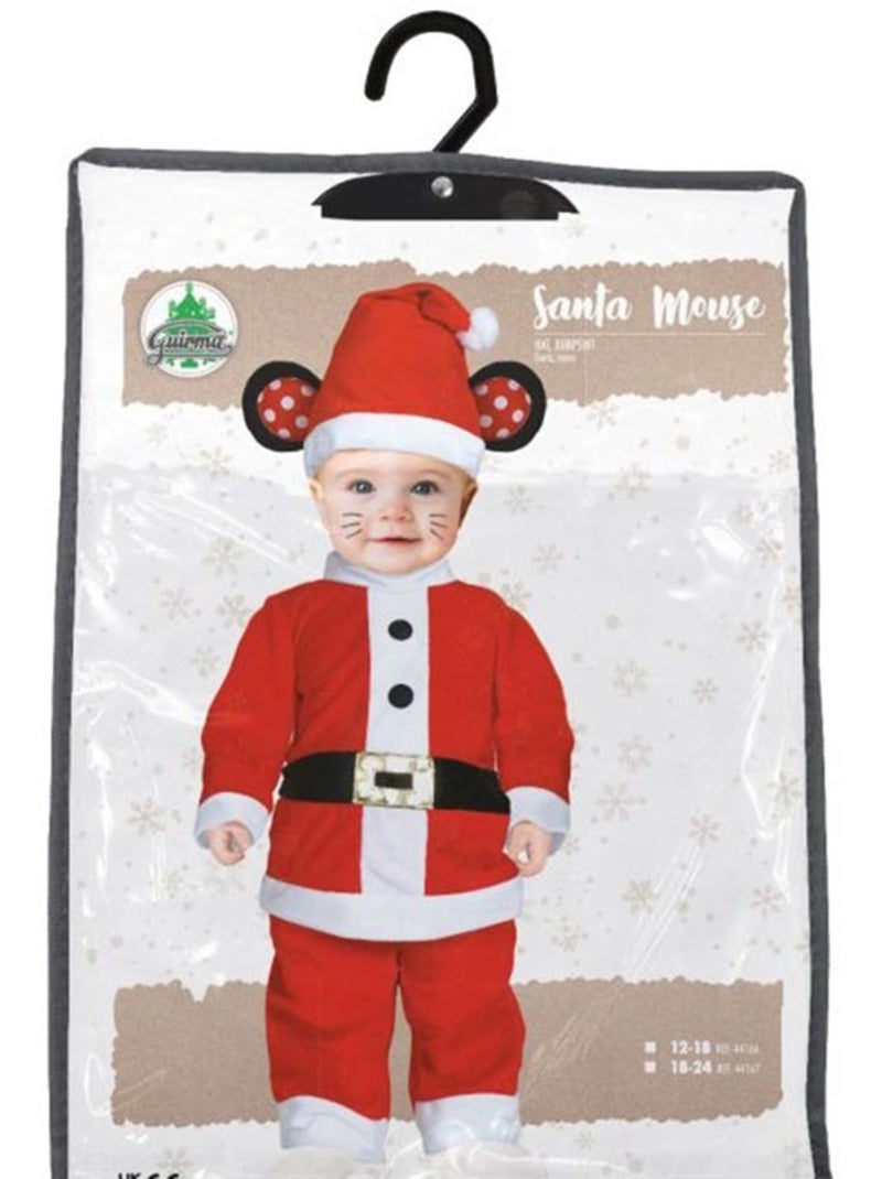 Déguisement de petit souriceau père noël avec ceinture pour bébé Multicolore - Kiabi