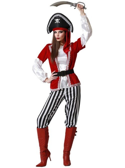 Déguisement de pirate à rayures pour femme - Kiabi