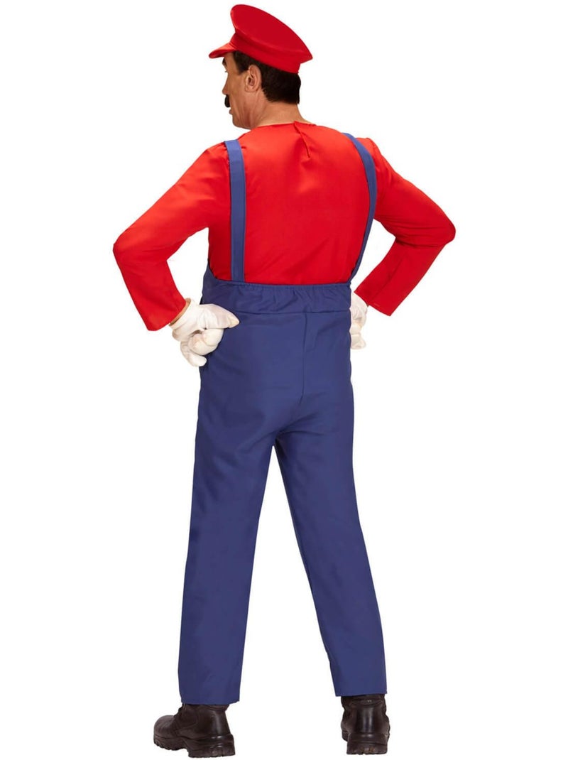 Déguisement De Plombier Rouge - Super Hydraulique - Homme Multicolore - Kiabi