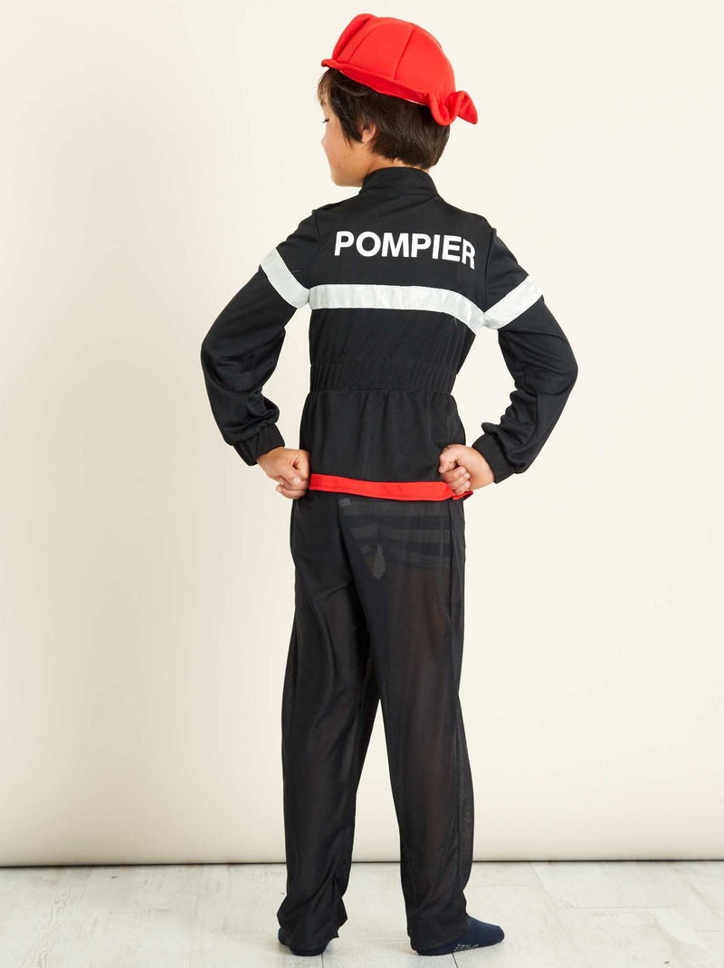 Déguisement de pompier noir/rouge - Kiabi