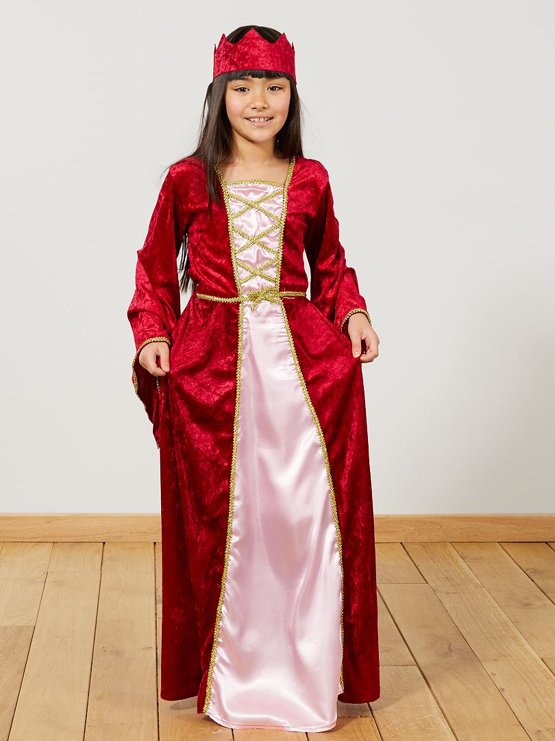 SOLDES 2024 : Déguisement princesse médiévale velours fille pas cher