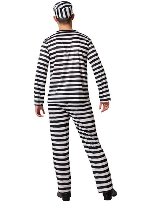 Déguisement de prisonnier à rayures pour homme - Kiabi