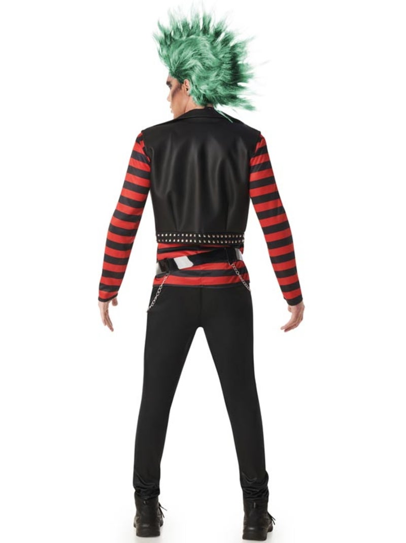 Déguisement de punk à rayures pour homme Multicolore - Kiabi