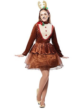 Déguisement de robe de renne pour femme