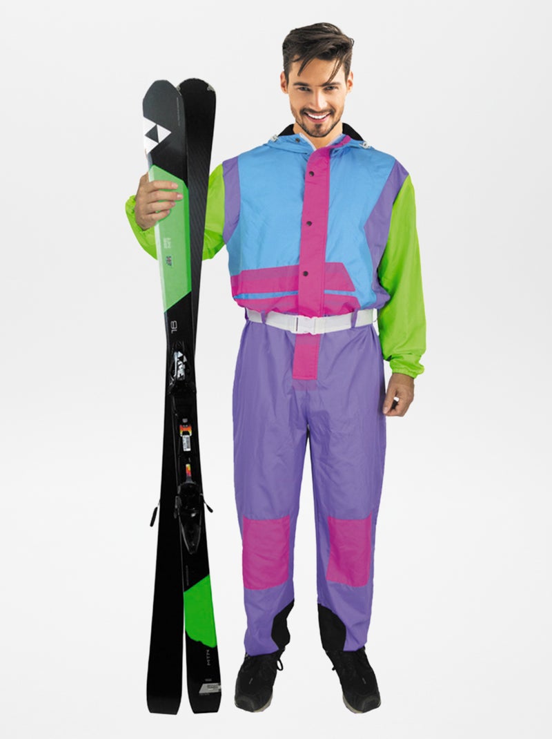 Déguisement de ski années 80 Violet - Kiabi