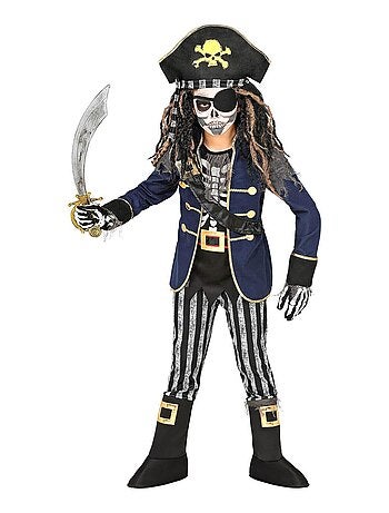 Déguisement de Squelette Capitaine Pirate - Garçon
