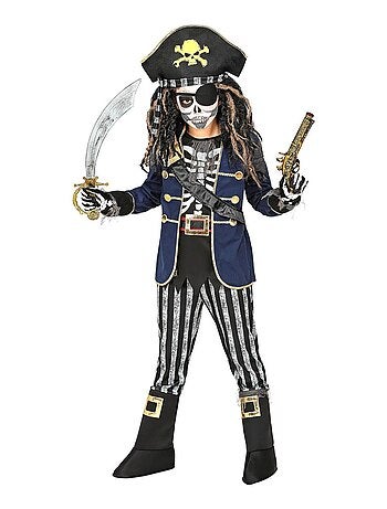 Déguisement de Squelette Capitaine Pirate - Garçon