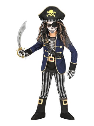 Déguisement de Squelette Capitaine Pirate - Garçon
