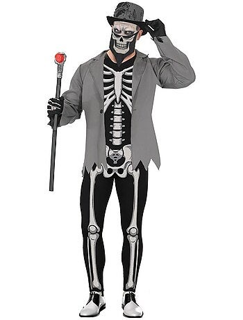 Déguisement de squelette élégant pour homme