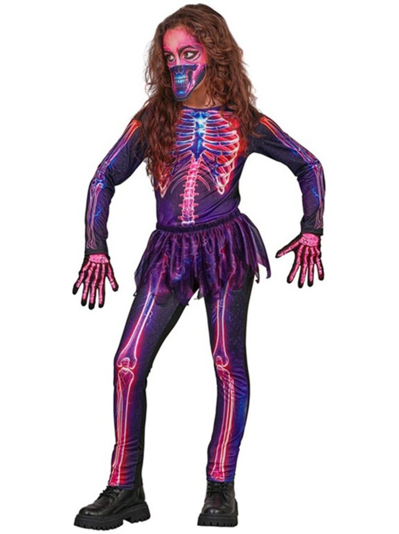 Déguisement de squelette fluorescent avec tutu Multicolore - Kiabi