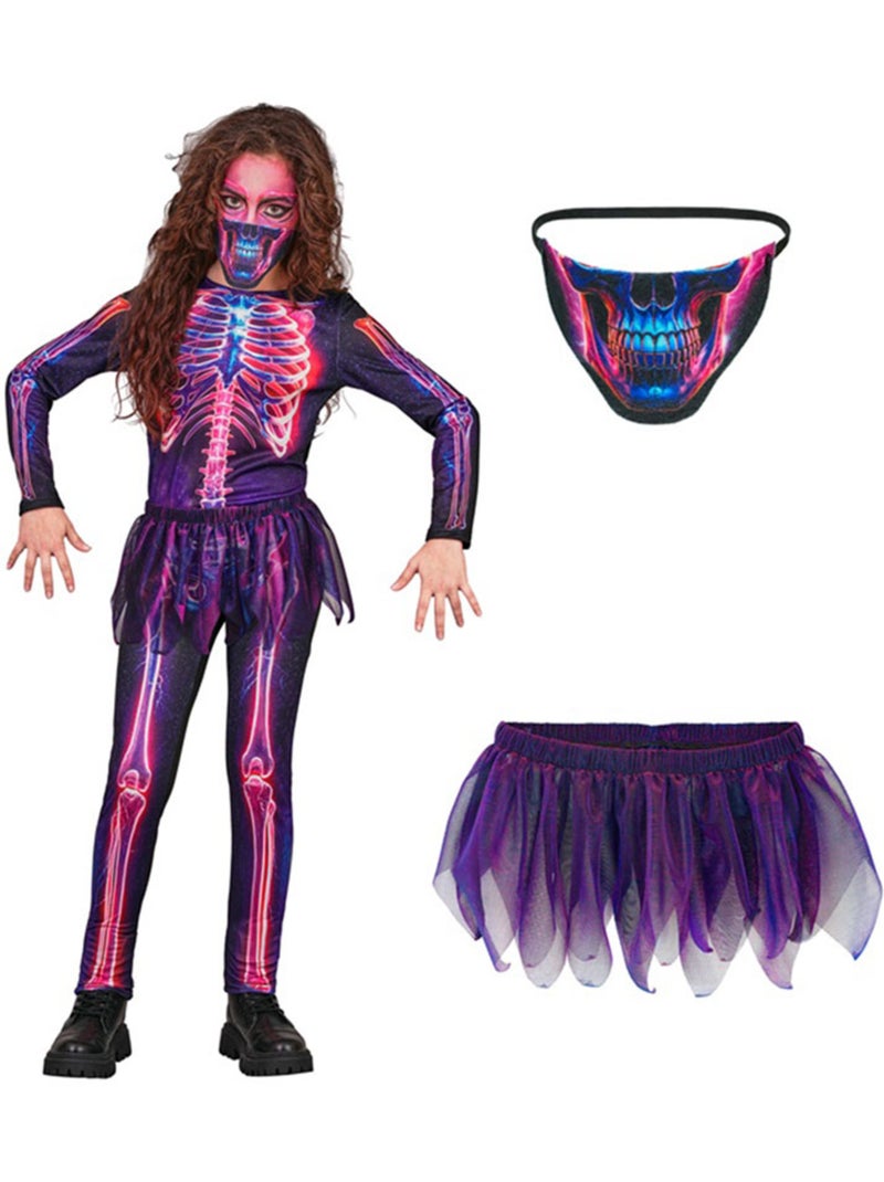 Déguisement de squelette fluorescent avec tutu Multicolore - Kiabi