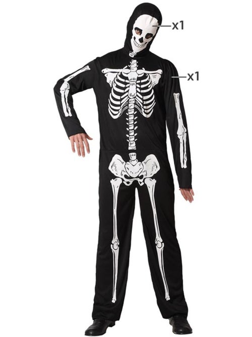 Déguisement de squelette pour homme - Kiabi