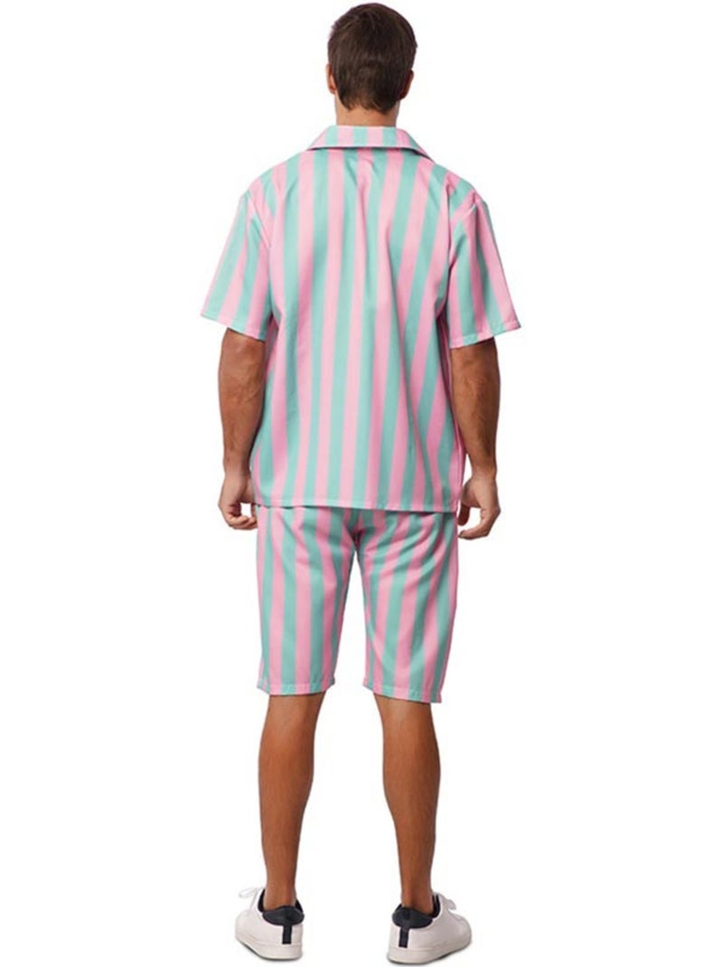 Déguisement de surfeur à rayures pour homme Multicolore - Kiabi