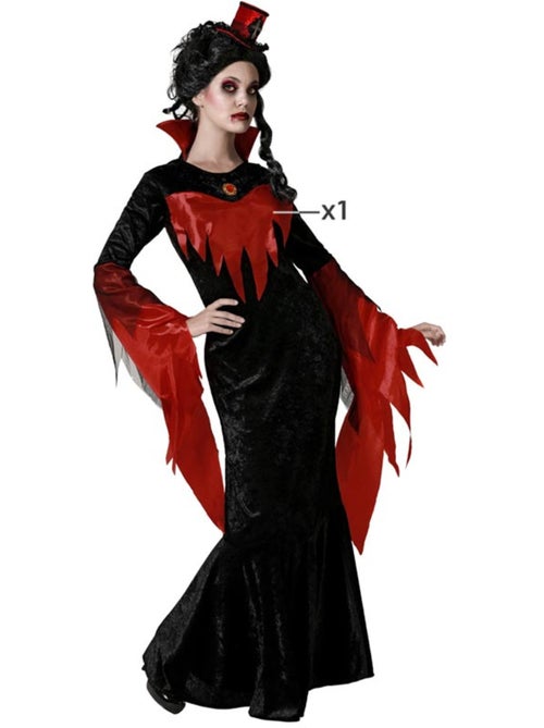 Déguisement de vampire féminine élégante pour femme - Kiabi