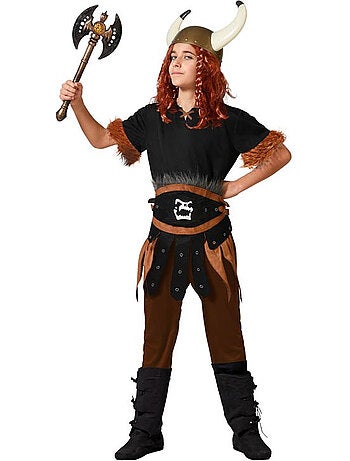 Déguisement de viking sombre avec ceinture
