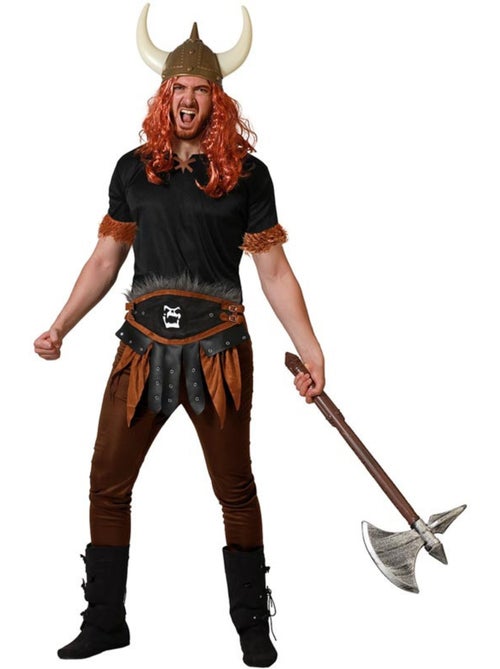 Déguisement de viking sombre avec ceinture pour homme - Kiabi