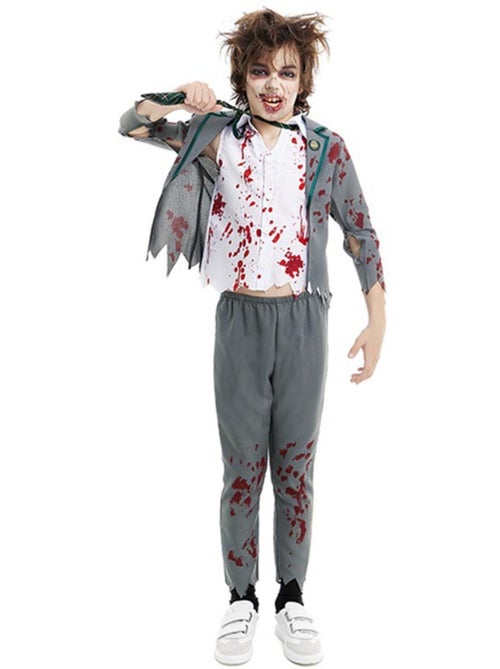 Déguisement d'écolier zombie avec veste - Kiabi