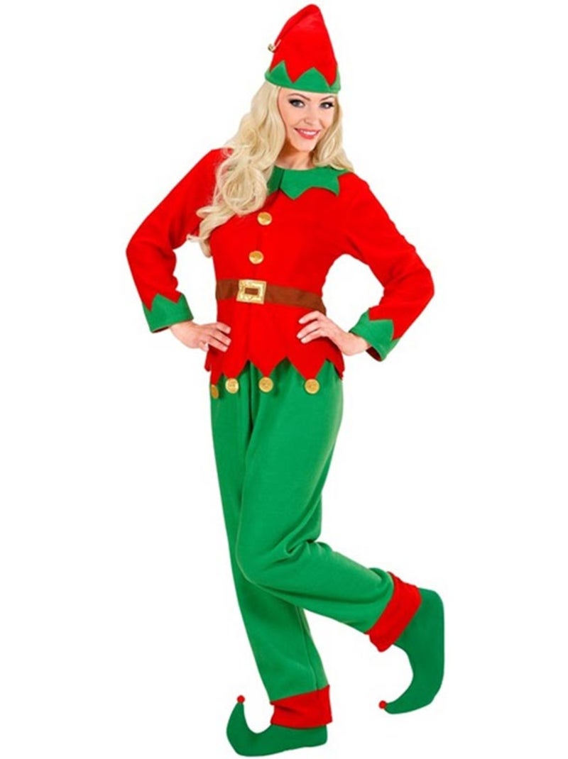 Déguisement d'elfe assistante du père noël pour femme Multicolore - Kiabi