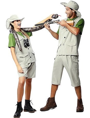 Déguisement d'explorateur de la nature avec chapeau pour homme