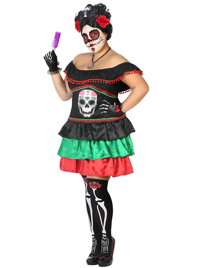 Deguisement Halloween Dia De Los Muertos Déguisement 'Dia de los Muertos' - noir - Kiabi - 11.00€