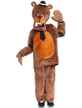 Déguisement d'ours en peluche terrifiant avec gants